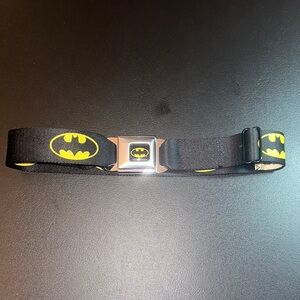 Buckle-Down Black and Yellow Batman Belt